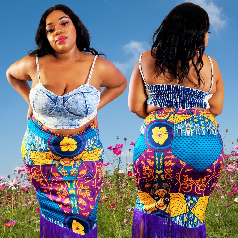 PRESSED PENCIL SKIRT